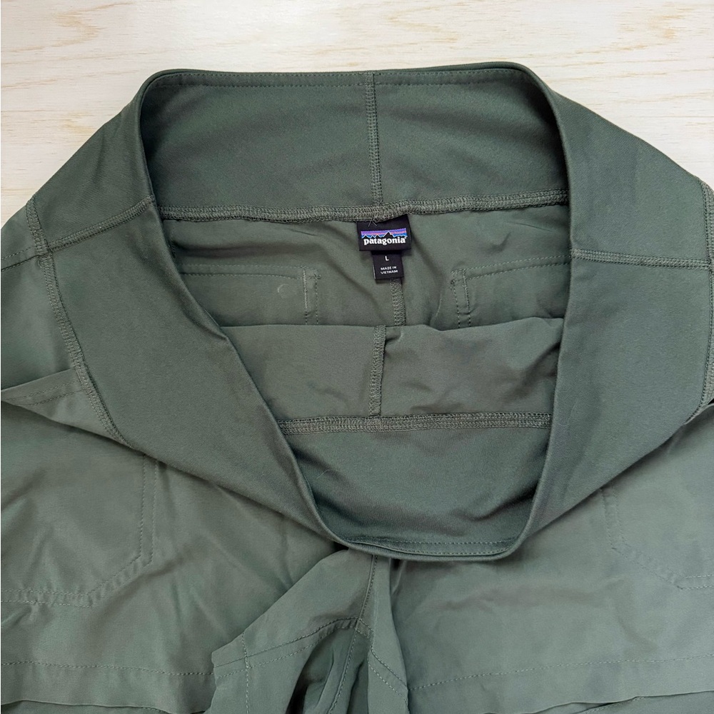 Dark green Patagonia women’s shorts